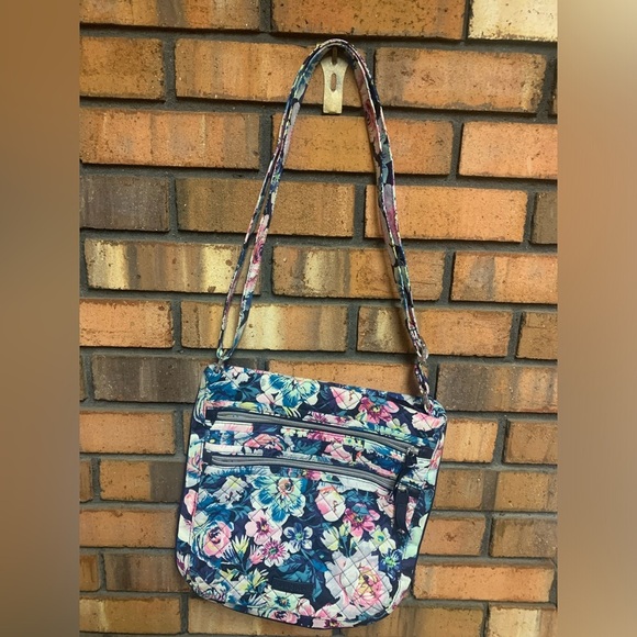 Vera Bradley Garden Grove Triple Zip Crossbody - Picture 1 of 4